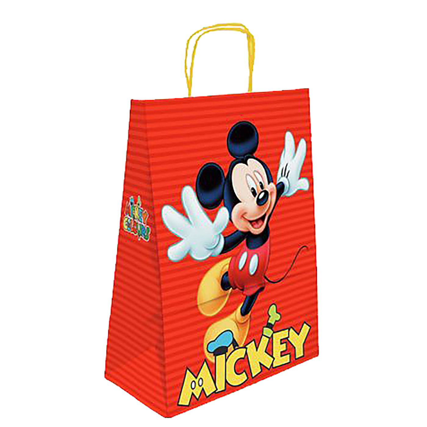 ΤΣΑΝΤΑ ΔΩΡΟΥ ΧΑΡΤΙΝΗ MICKEY ΚΟΚΚΙΝΗ (32cm) 32x24x10cm Disney - 25 ΤΕΜ