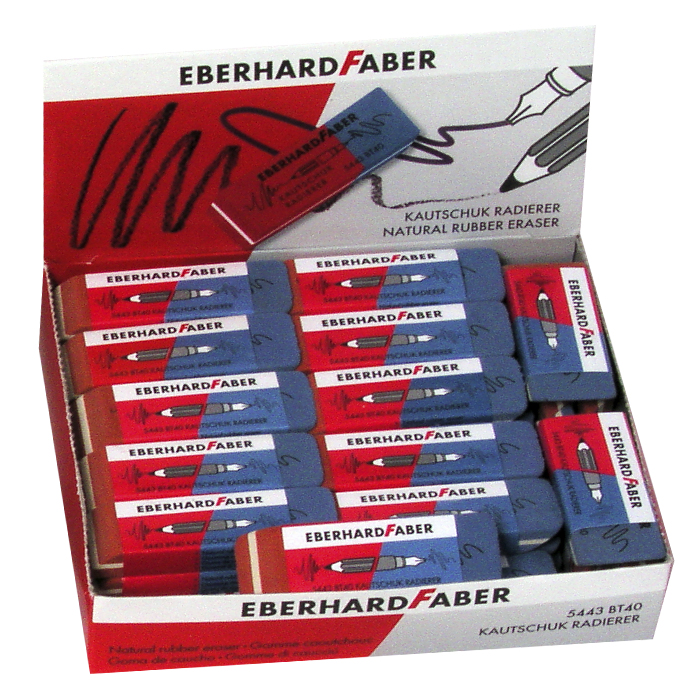 ΓΟΜΑ FABER ΠΑΚ=40ΤΕΜ ΔΙΧΡΩΜΗ FABER 5854-43 50-1556