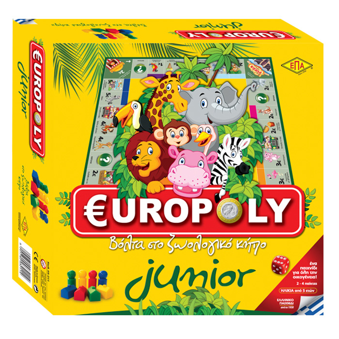 EUROPOLY JUNIOR 27x27cm ΕΠΑ 03-211 69-141