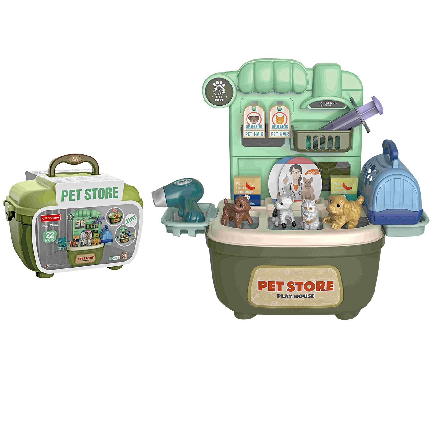 PET STORE ΒΑΛΙΤΣΑΚΙ 22 ΤΕΜ 19x13x12cm ToyMarkt 971178 77-1158