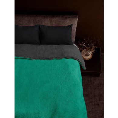 ΚΟΥΒΕΡΤΑ SPOSH GREEN ANTHRACITE Πράσινο Κουβέρτα υπέρδιπλη: 220 x 240 εκ. MADI